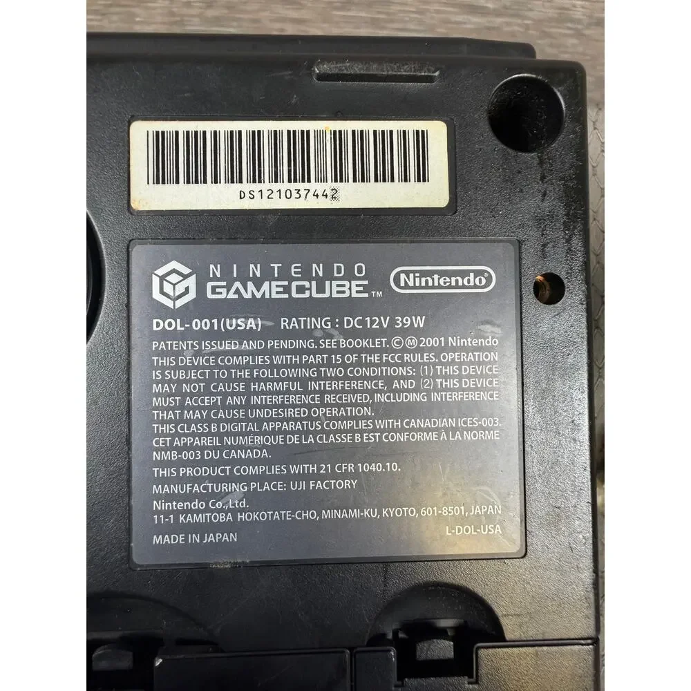 Nintendo GameCube DOL-001 Black Console Bundle Controllers AV Cables Memory Card